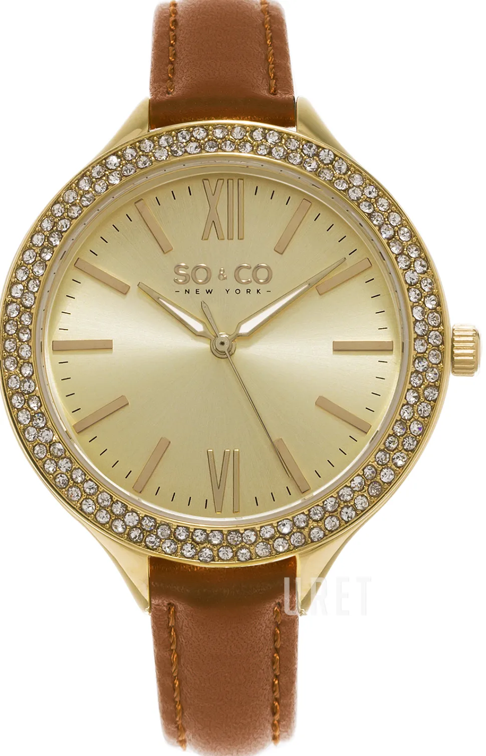 Studio Champagnefärgad/Läder Ø38 mm