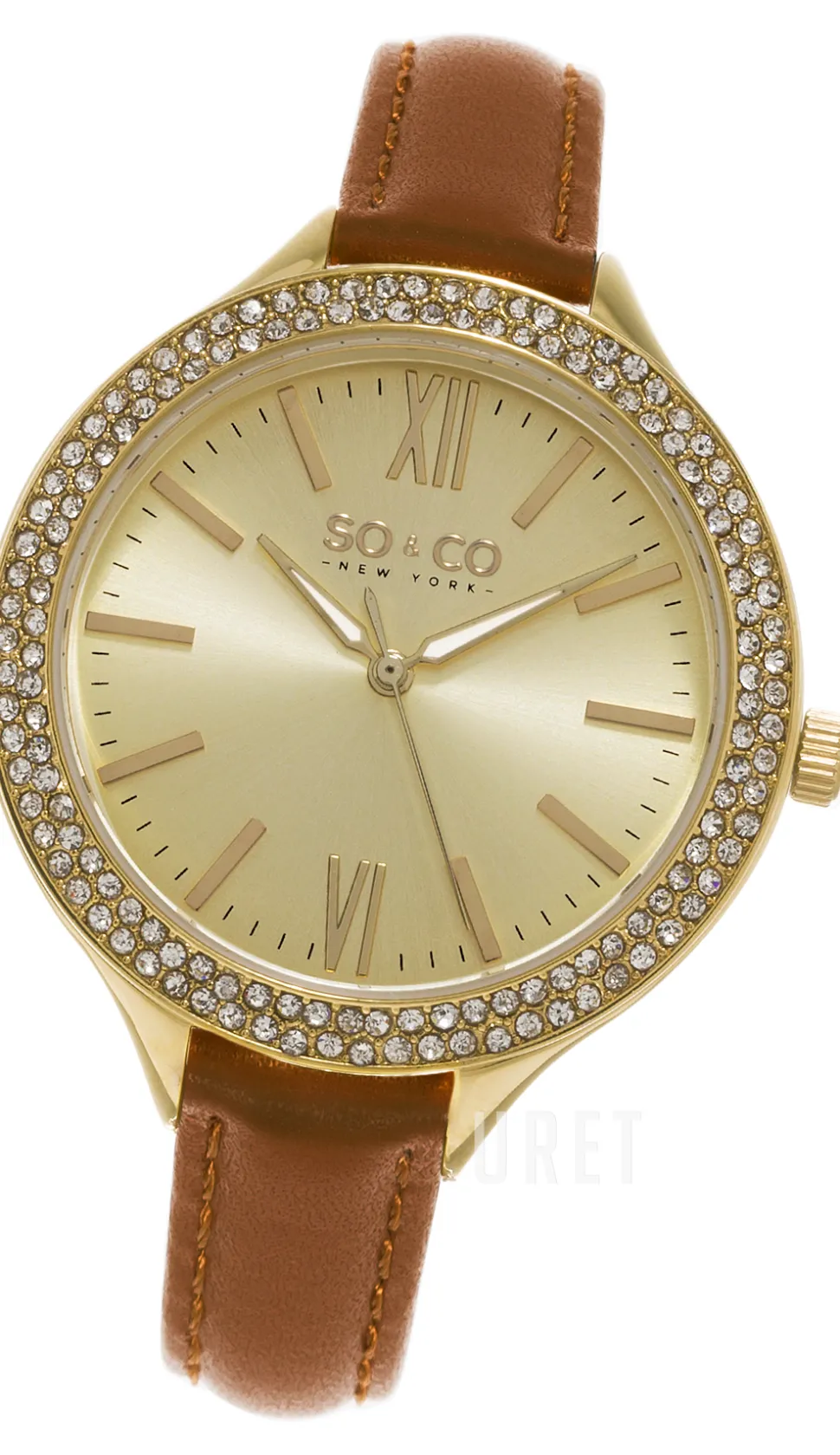 Studio Champagnefärgad/Läder Ø38 mm