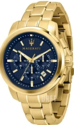 Successo Blå/Gulguldtonat stål Ø44 mm