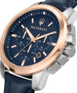 Successo Blå/Läder Ø44 mm