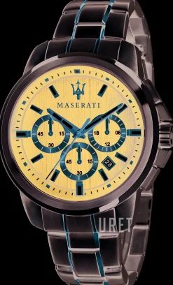 Successo Blå/Roséguldstonat stål Ø44 mm