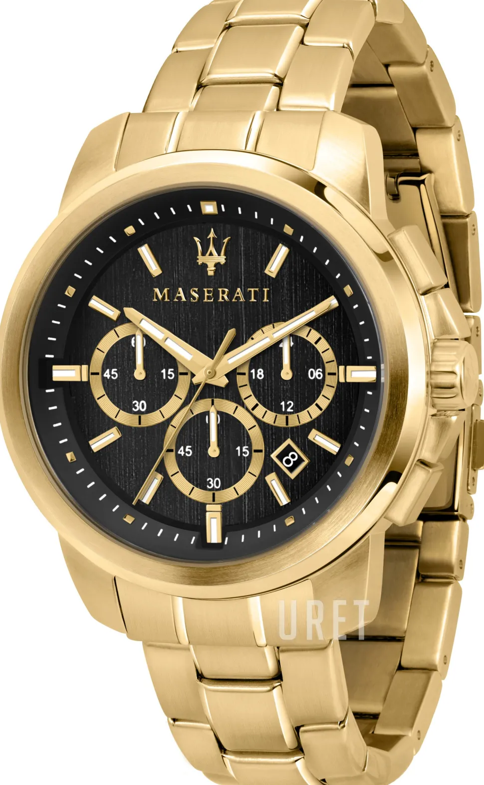 Successo Svart/Gulguldtonat stål Ø44 mm