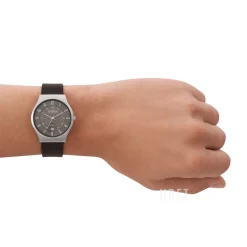 Sundby Titanium Grå/Läder Ø40 mm