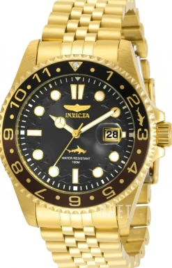 Svart/Gulguldtonat stål Ø43 mm