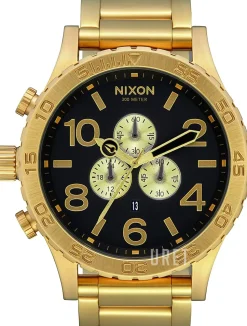 Svart/Gulguldtonat stål Ø51 mm