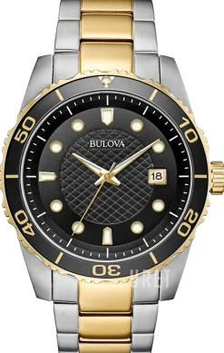 Svart/Gulguldtonat stål Ø43 mm