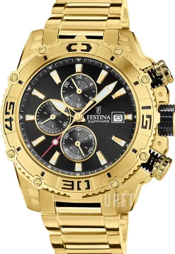 Svart/Gulguldtonat stål Ø48 mm