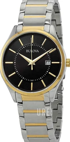 Svart/Gulguldtonat stål Ø40 mm