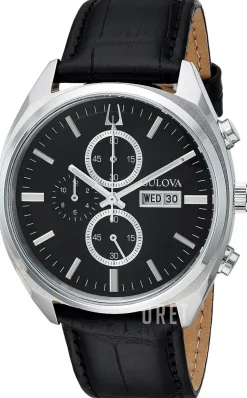 Svart/Läder Ø42 mm