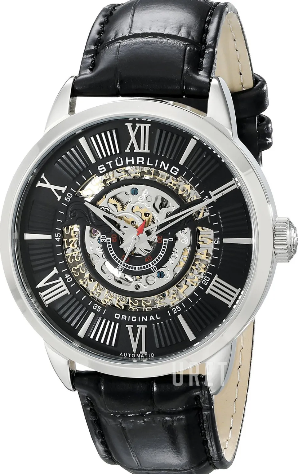 Svart/Läder Ø44 mm