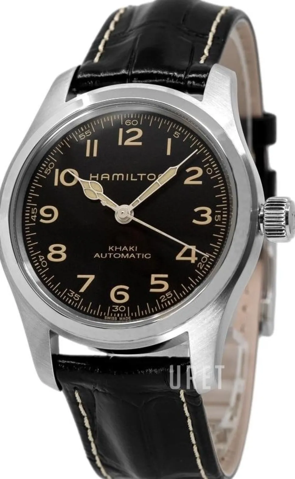 Svart/Läder Ø42 mm