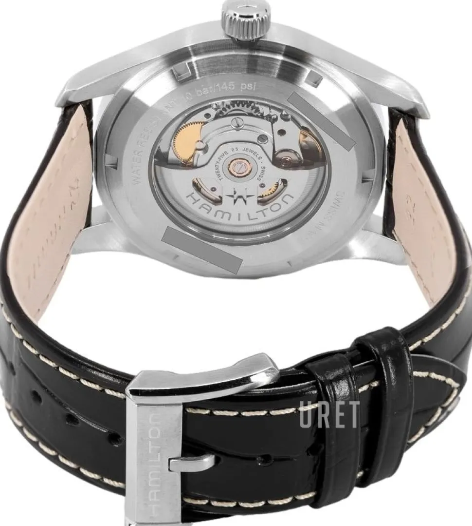 Svart/Läder Ø42 mm