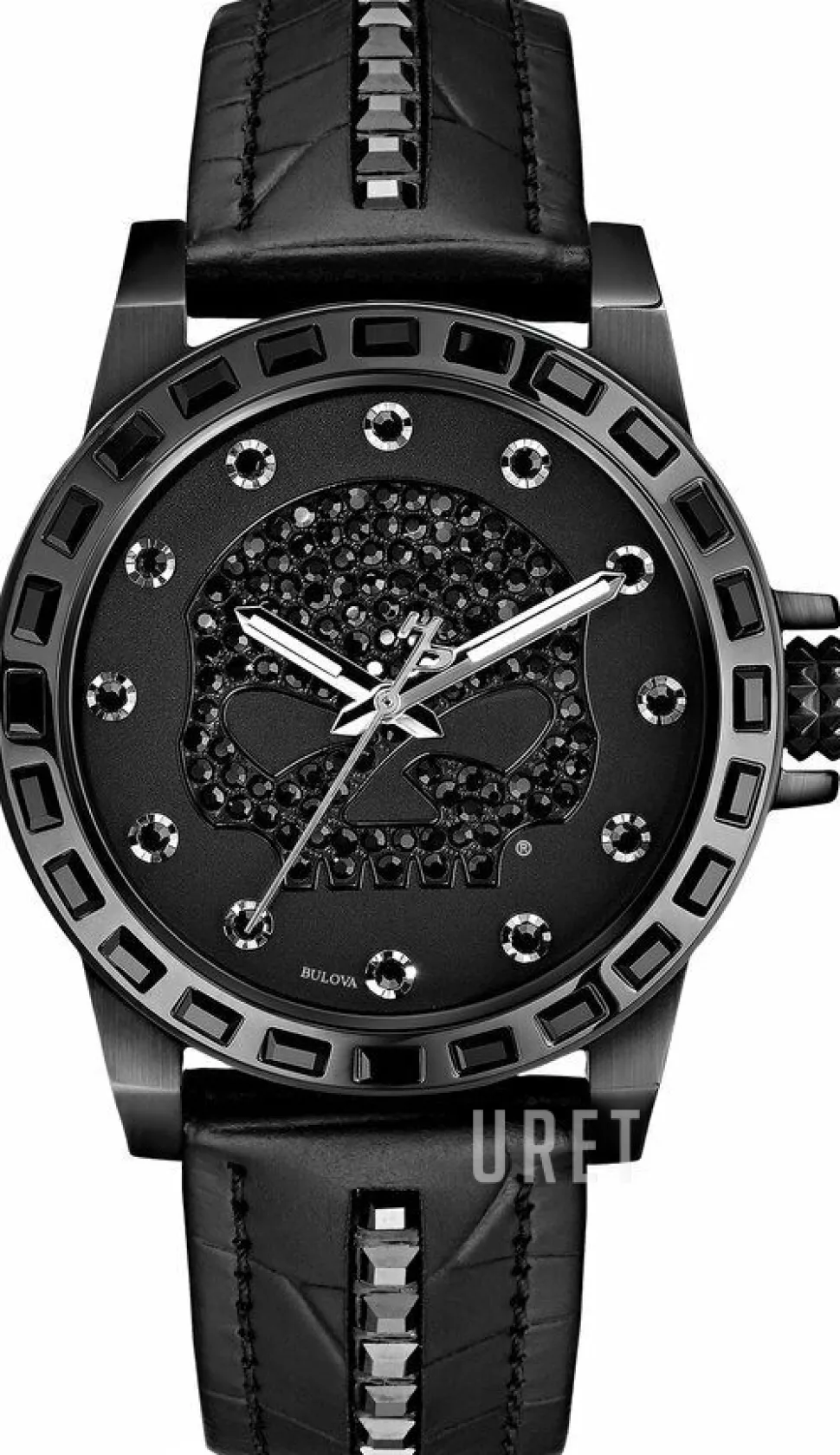 Svart/Läder Ø40 mm