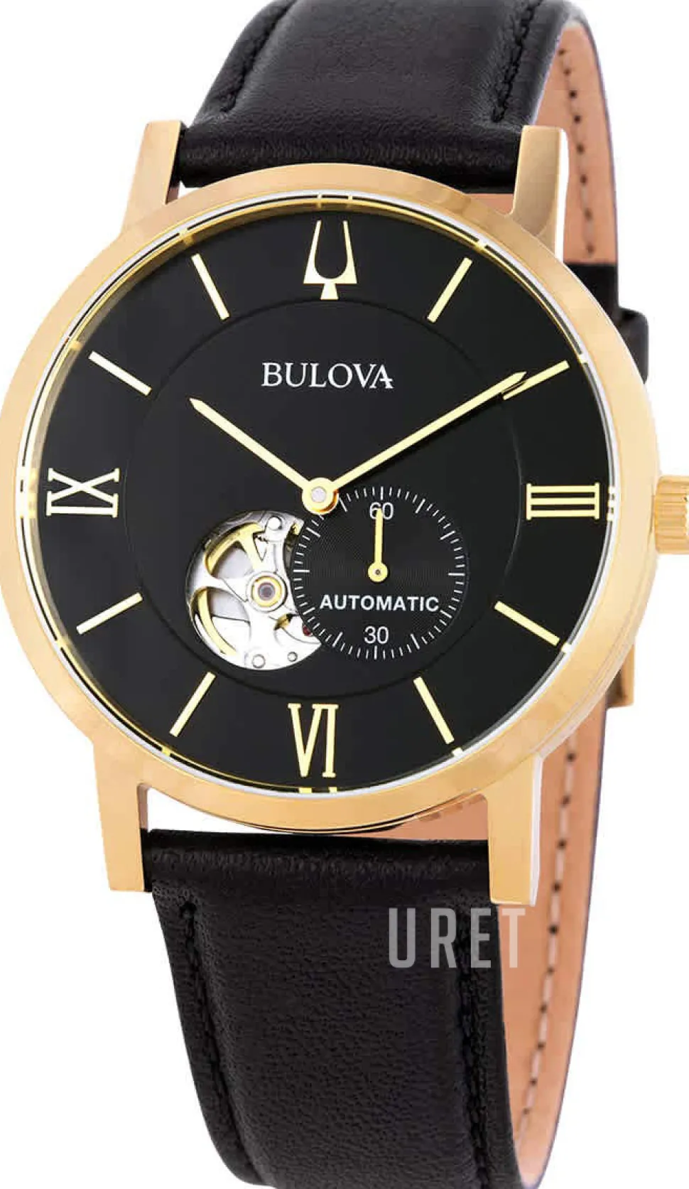 Svart/Läder Ø42 mm