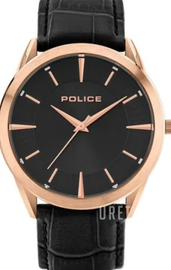 Svart/Läder Ø44 mm