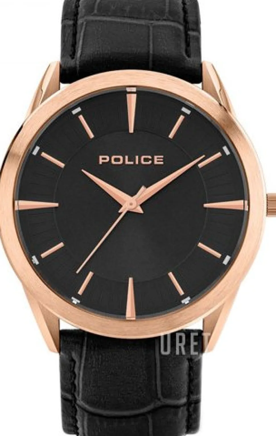 Svart/Läder Ø44 mm