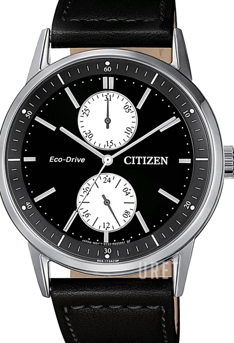 Svart/Läder Ø41 mm