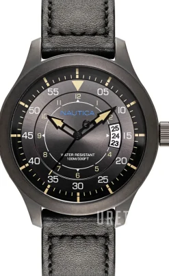 Svart/Läder Ø44 mm