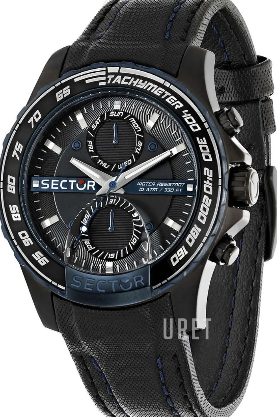 Svart/Läder Ø45 mm