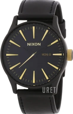 Svart/Läder Ø42 mm