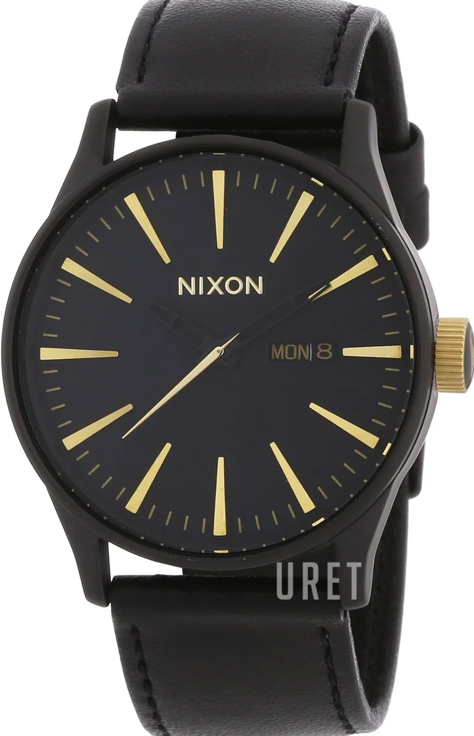 Svart/Läder Ø42 mm