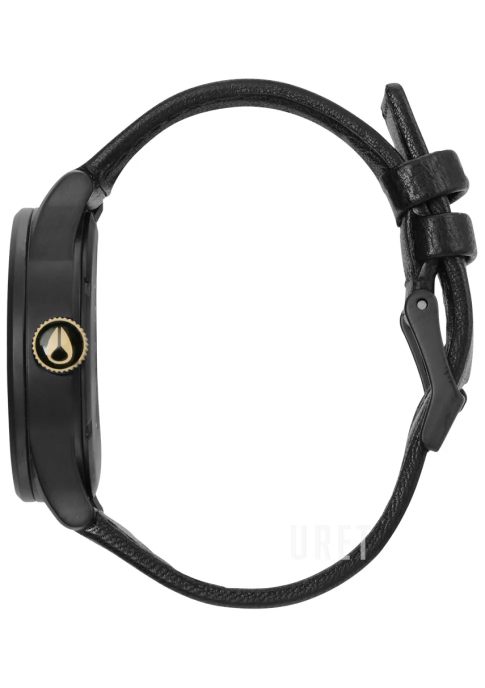 Svart/Läder Ø42 mm