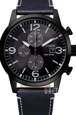 Svart/Läder Ø43 mm