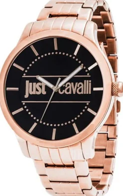 Svart/Roséguldstonat stål Ø46 mm