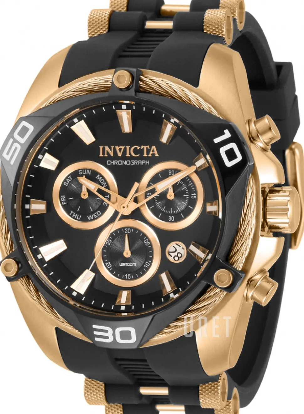 Svart/Roséguldstonat stål Ø50 mm