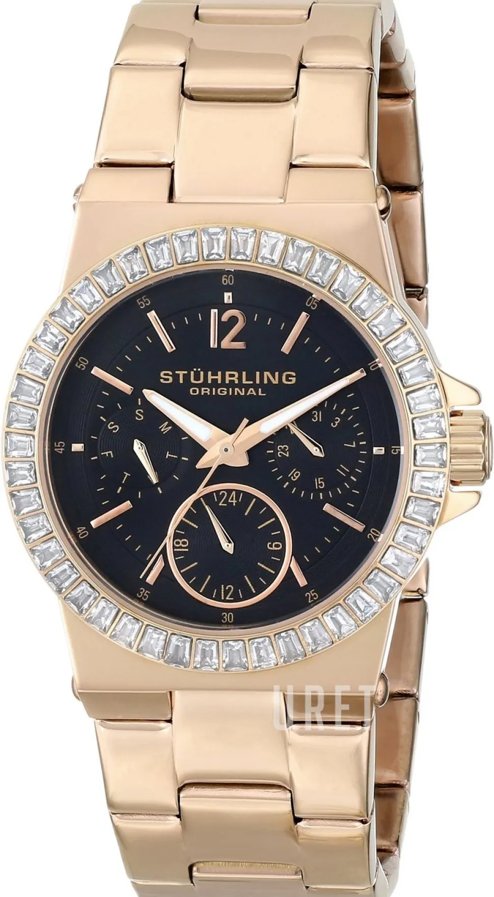 Svart/Roséguldstonat stål Ø35 mm