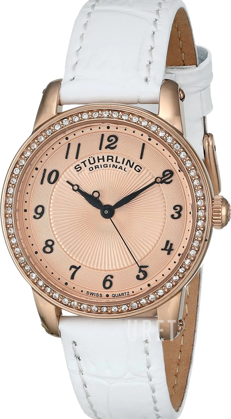 Symphony Roséguldstonad/Läder Ø34 mm