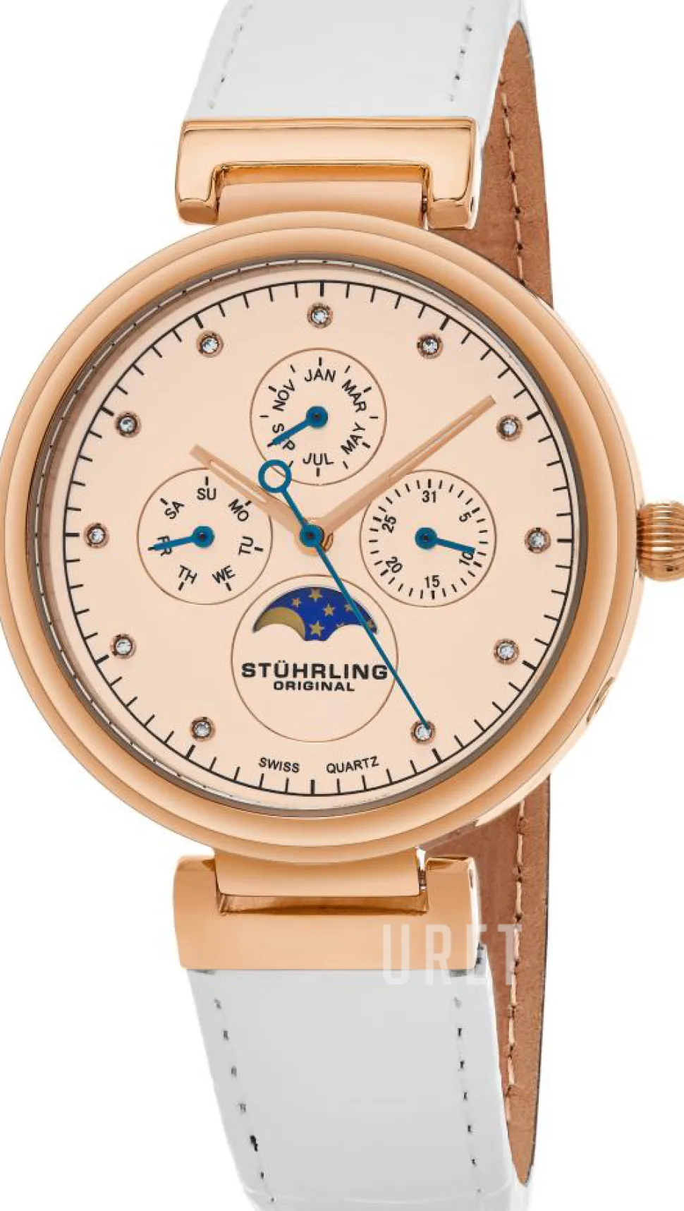 Symphony Roséguldstonad/Roséguldstonat stål Ø39 mm