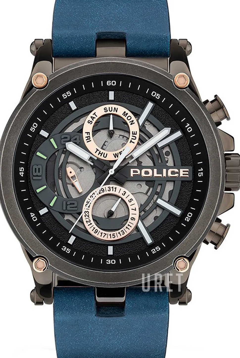 Taman Grå/Läder Ø47 mm