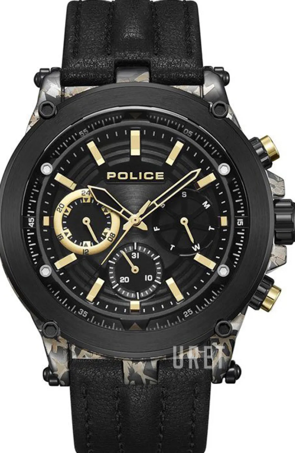 Taman Svart/Läder Ø48 mm