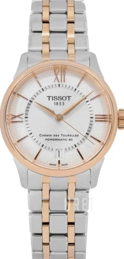 T-Classic Chemin Des Tourelles Silverfärgad/Roséguldstonat stål Ø39 mm