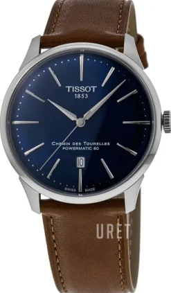 T-Classic Chemin Des Tourelles Blå/Läder Ø42 mm