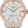 T-Classic Chemin Des Tourelles Silverfärgad/Roséguldstonat stål Ø34 mm