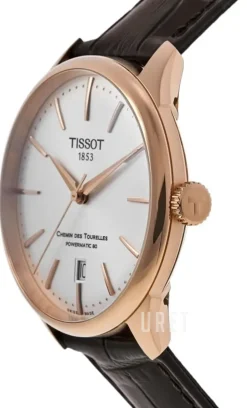 T-Classic Chemin Des Tourelles Silverfärgad/Läder Ø39 mm