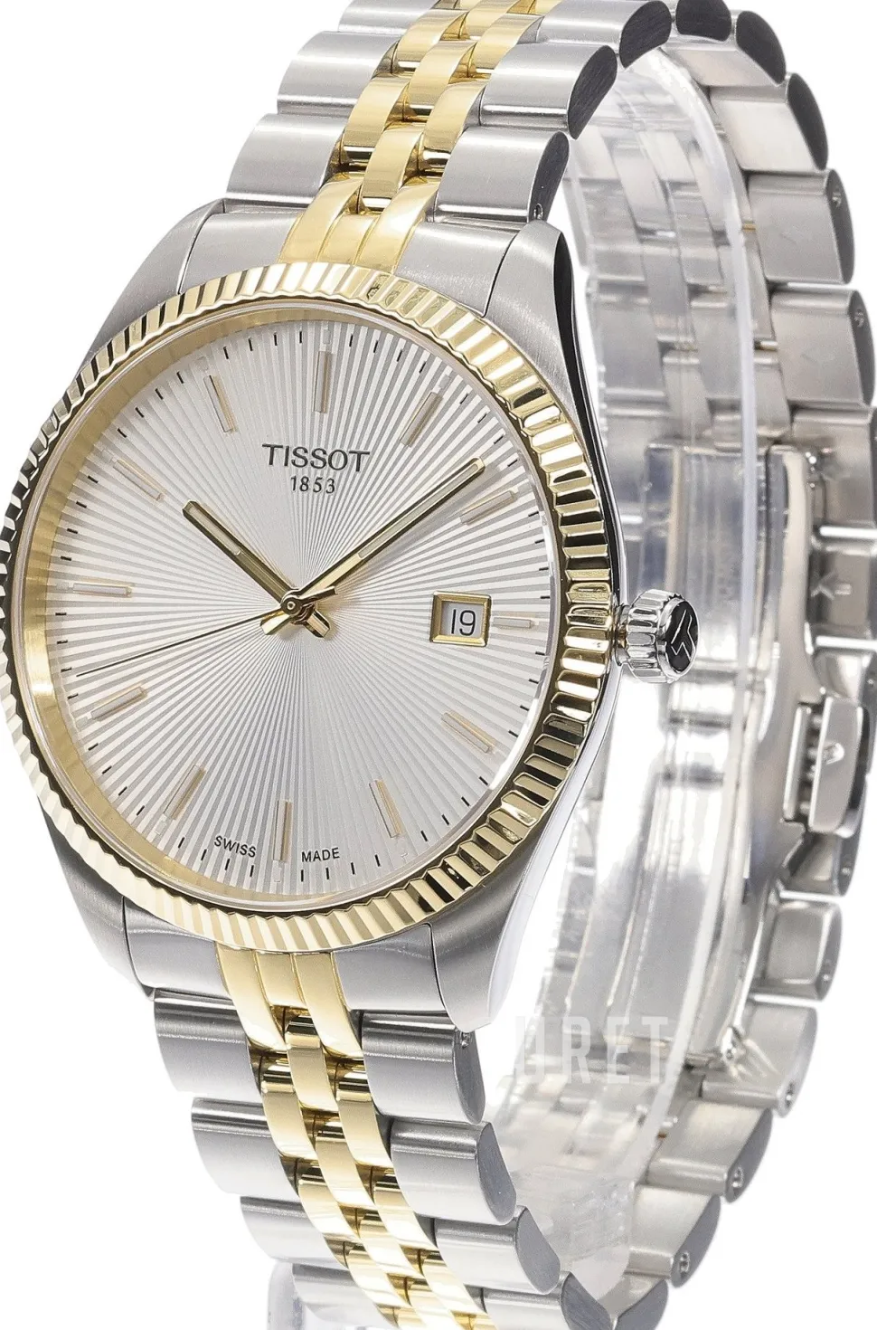 T-Classic Silverfärgad/Gulguldtonat stål Ø40 mm