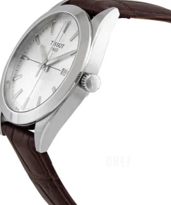 T-Classic Silverfärgad/Läder Ø40 mm