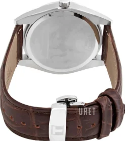 T-Classic Silverfärgad/Läder Ø40 mm