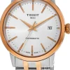 T-Classic Silverfärgad/Roséguldstonat stål Ø42 mm