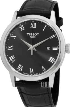 T-Classic Svart/Läder Ø42 mm
