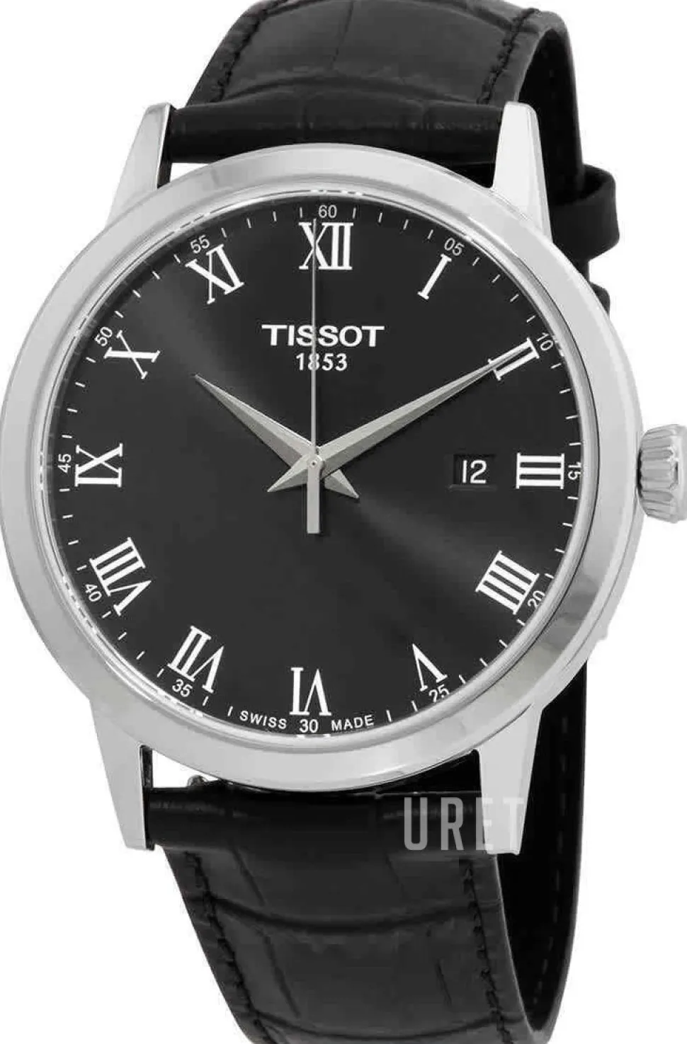 T-Classic Svart/Läder Ø42 mm