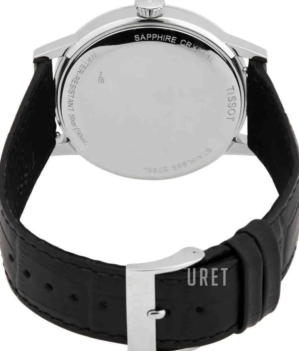 T-Classic Svart/Läder Ø42 mm