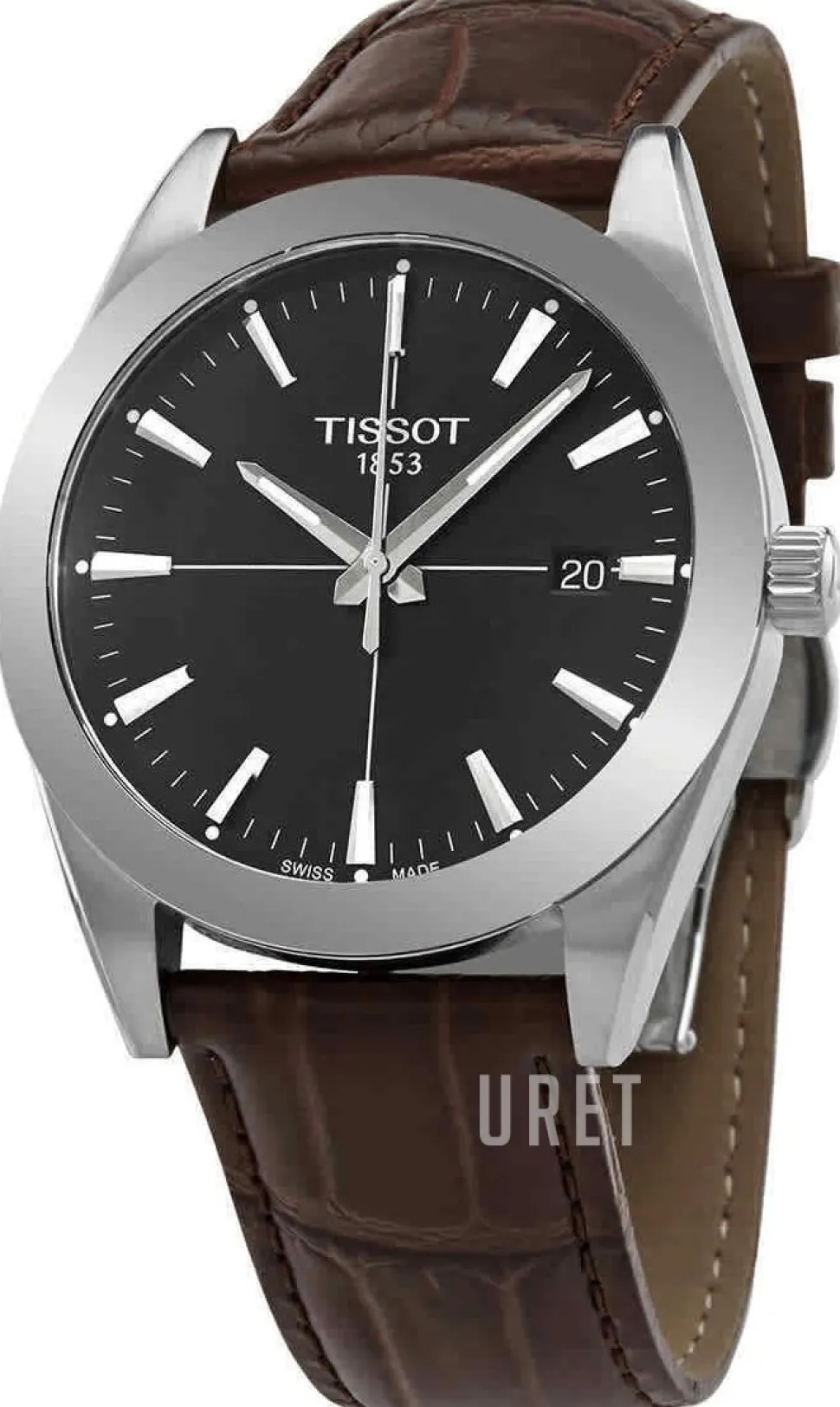 T-Classic Svart/Läder Ø40 mm