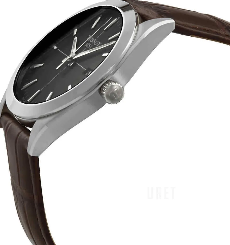 T-Classic Svart/Läder Ø40 mm