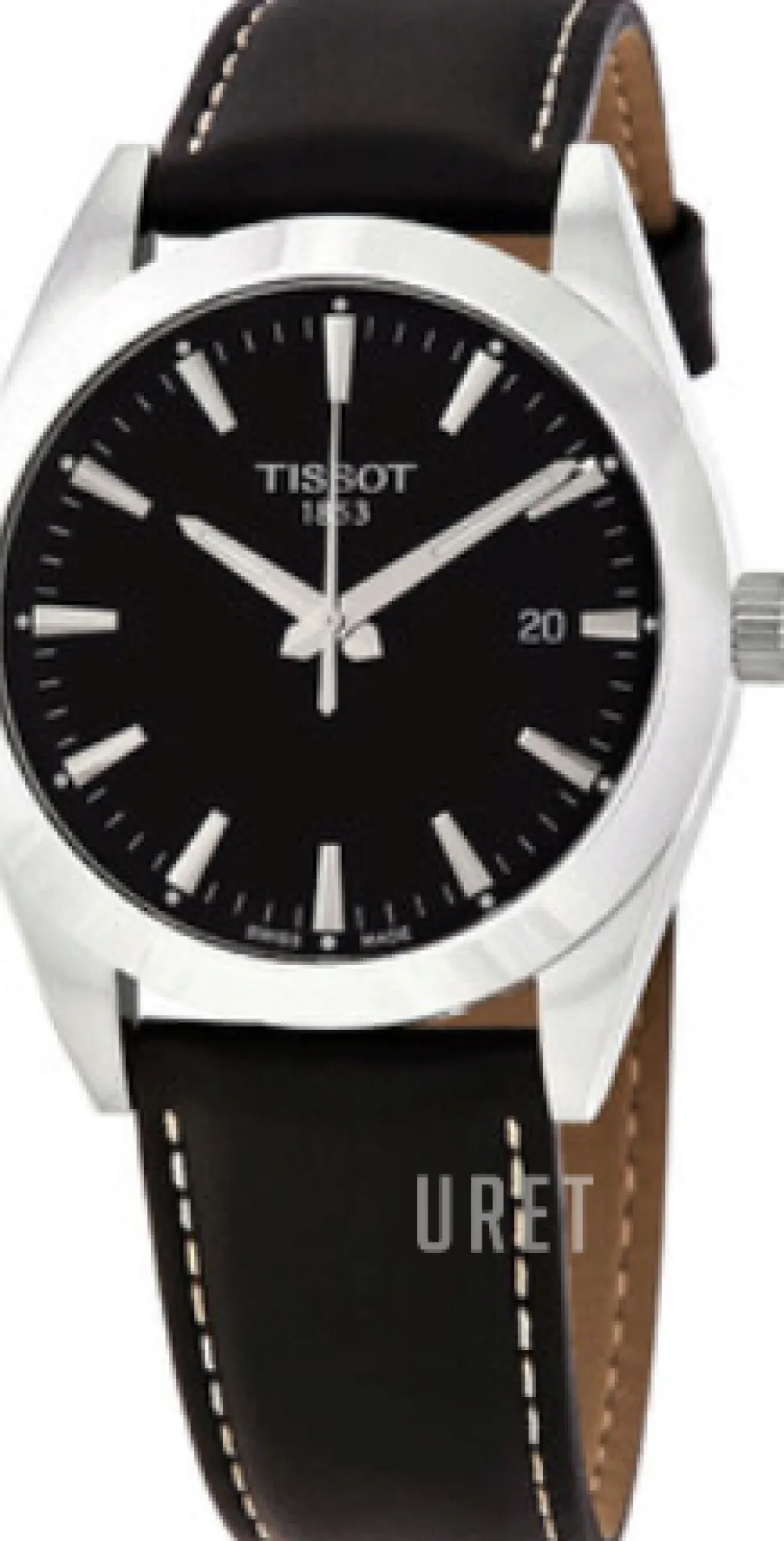 T-Classic Svart/Läder Ø40 mm