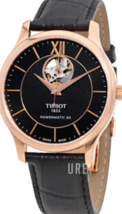 T-Classic Svart/Läder Ø40 mm