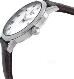 T-Classic Vit/Läder Ø42 mm